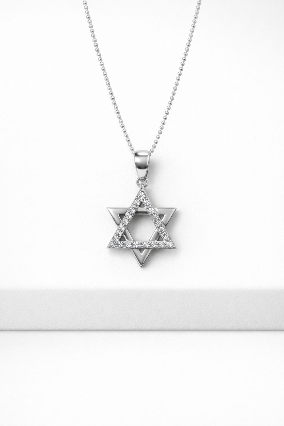 שרשרת כסף עם תליון מגן דוד